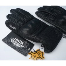 RUKAVICE MOTOCYKLOVÉ KOŽENÉ - JAWA YEZDI - ORIG. PŘÍSLUŠENSTVÍ